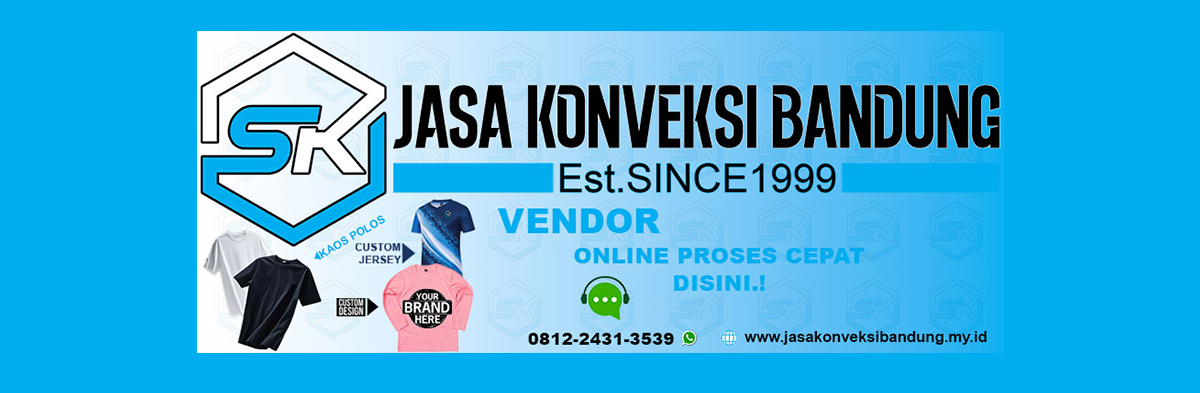 Ilustrasi artikel: Jasa Konveksi di Bandung - SK Konveksi Est. 1999 | Kaos, Seragam, Jaket Custom